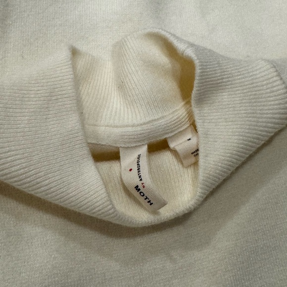 Anthropologie Sweater MOTH RHIANNON mock neck Short Sleeve Medium - Picture 4 of 6